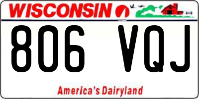 WI license plate 806VQJ