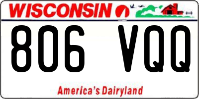WI license plate 806VQQ