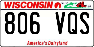 WI license plate 806VQS