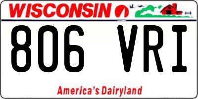 WI license plate 806VRI