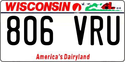 WI license plate 806VRU