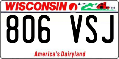 WI license plate 806VSJ
