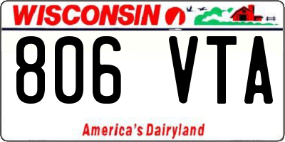 WI license plate 806VTA