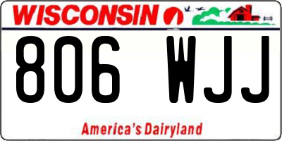 WI license plate 806WJJ