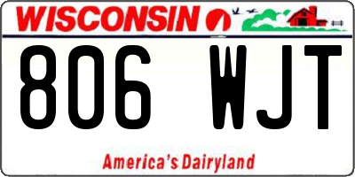 WI license plate 806WJT
