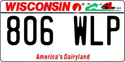 WI license plate 806WLP