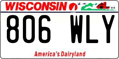WI license plate 806WLY