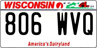 WI license plate 806WVQ