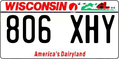 WI license plate 806XHY