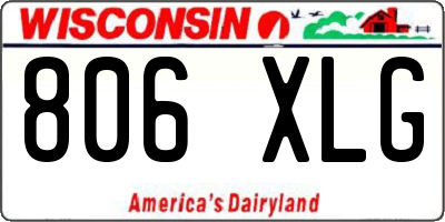 WI license plate 806XLG