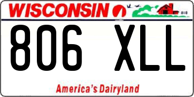 WI license plate 806XLL