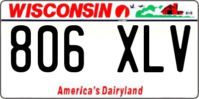WI license plate 806XLV