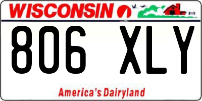 WI license plate 806XLY
