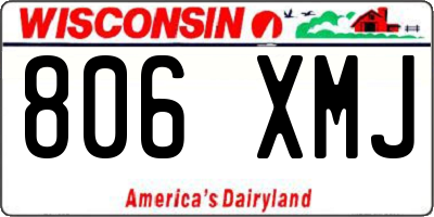 WI license plate 806XMJ