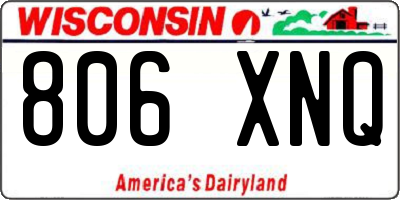 WI license plate 806XNQ