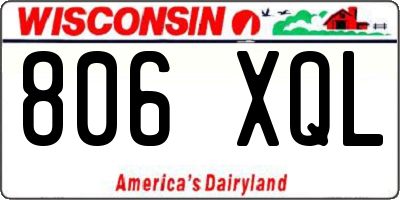 WI license plate 806XQL