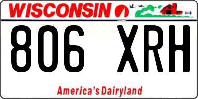 WI license plate 806XRH