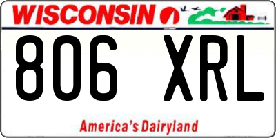 WI license plate 806XRL