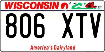 WI license plate 806XTV