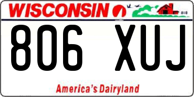 WI license plate 806XUJ