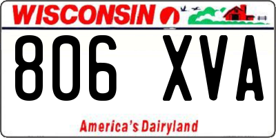 WI license plate 806XVA