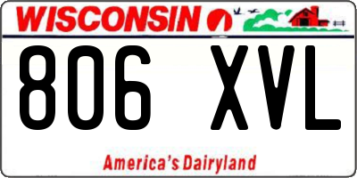 WI license plate 806XVL
