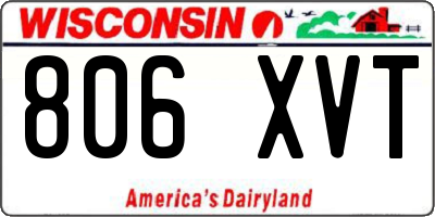 WI license plate 806XVT