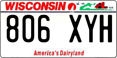 WI license plate 806XYH