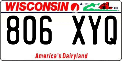 WI license plate 806XYQ