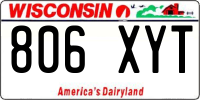 WI license plate 806XYT