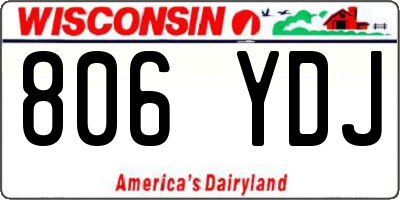 WI license plate 806YDJ