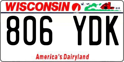 WI license plate 806YDK
