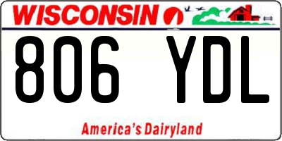 WI license plate 806YDL