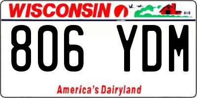 WI license plate 806YDM