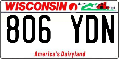 WI license plate 806YDN