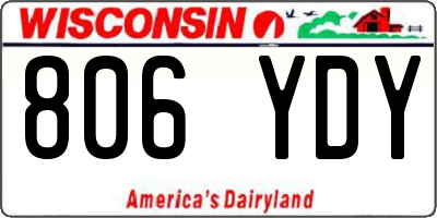 WI license plate 806YDY