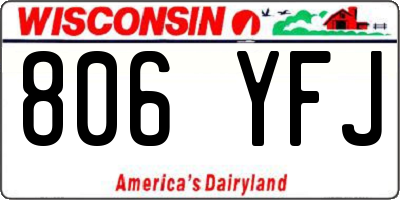 WI license plate 806YFJ