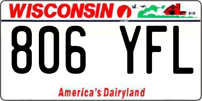 WI license plate 806YFL