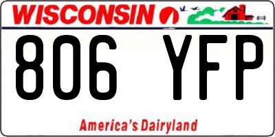 WI license plate 806YFP