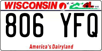 WI license plate 806YFQ