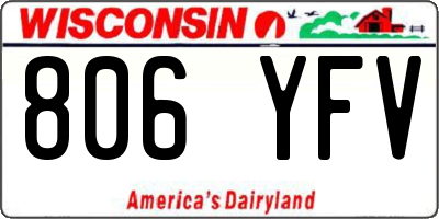 WI license plate 806YFV