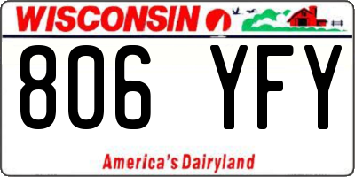 WI license plate 806YFY