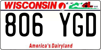 WI license plate 806YGD