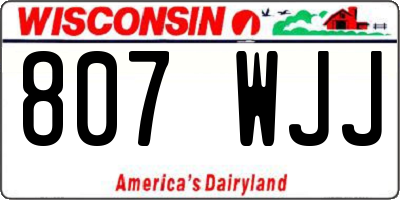 WI license plate 807WJJ