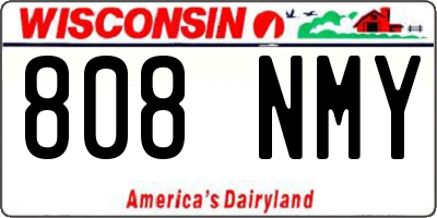 WI license plate 808NMY