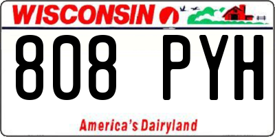 WI license plate 808PYH