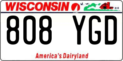 WI license plate 808YGD
