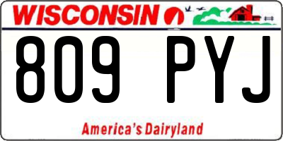 WI license plate 809PYJ