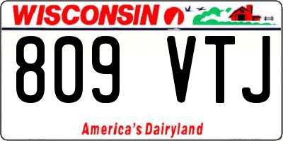 WI license plate 809VTJ