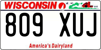 WI license plate 809XUJ